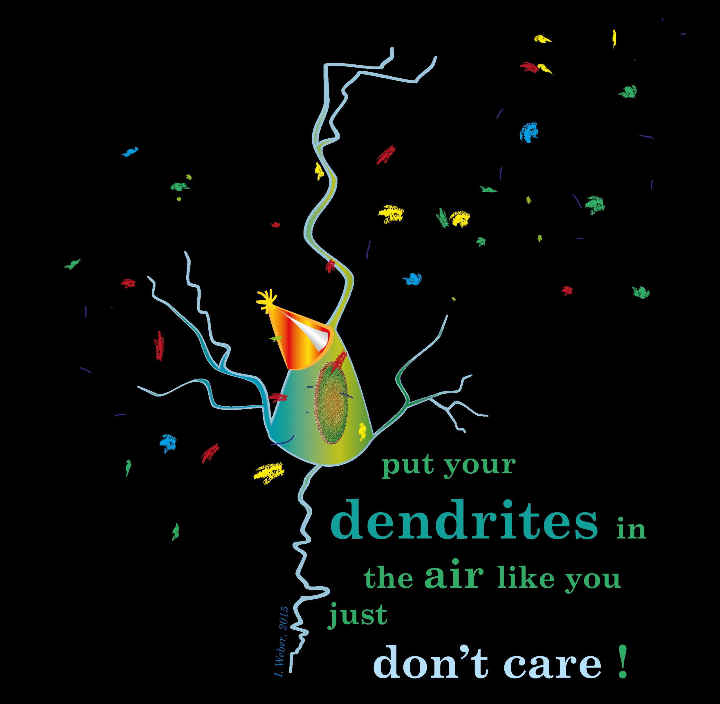 Just a fun illustration for a t-shirt we printed for a colleague's graduation :)